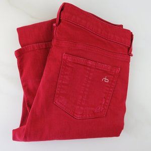 Rag & Bone Jean Red Size 27 Skinny